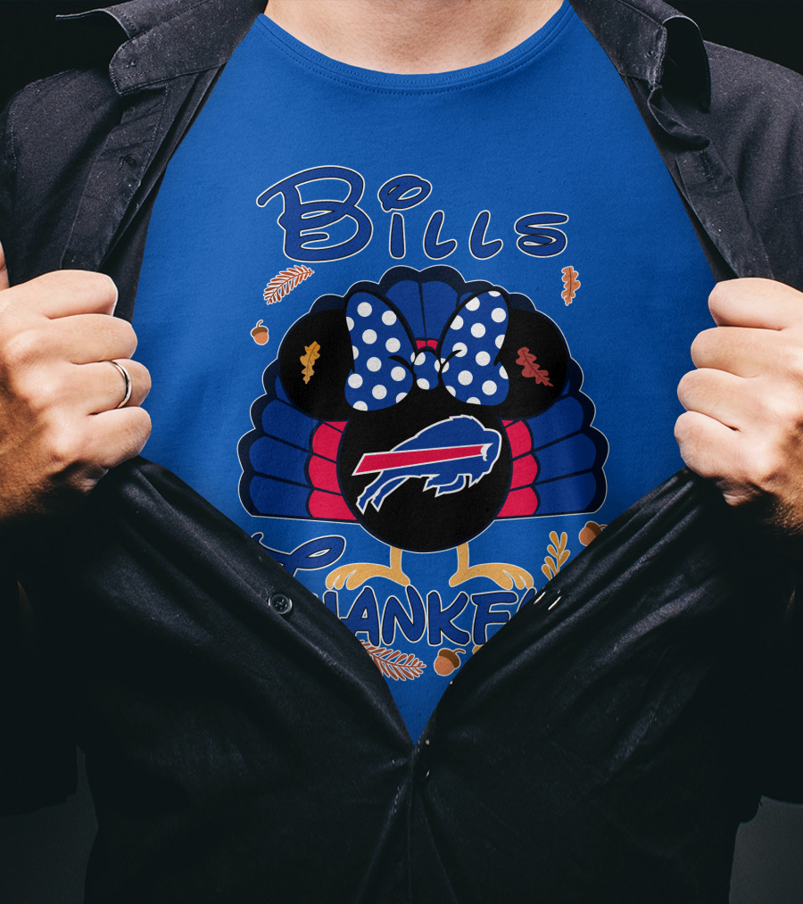Bills Thankful Buffalo Bills Minnie Thanksgiving T-Shirt