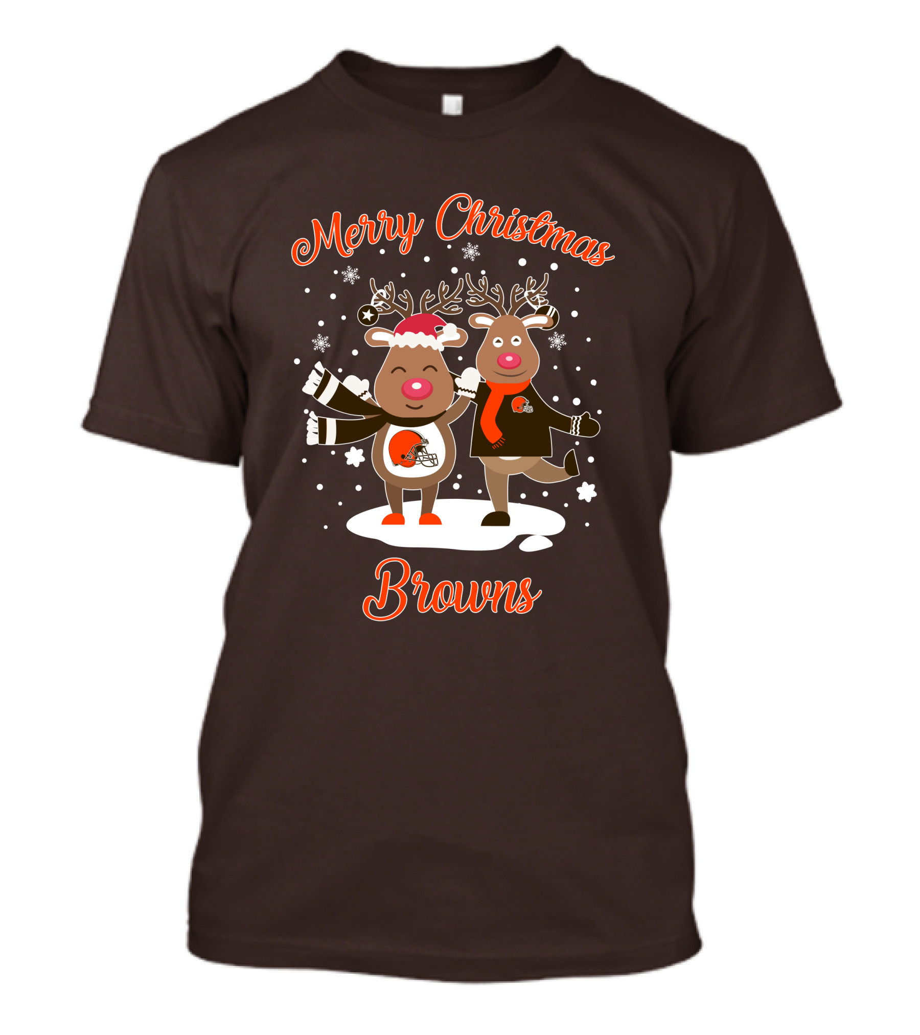 Merry Christmas Cleveland Browns Reindeer T-Shirt