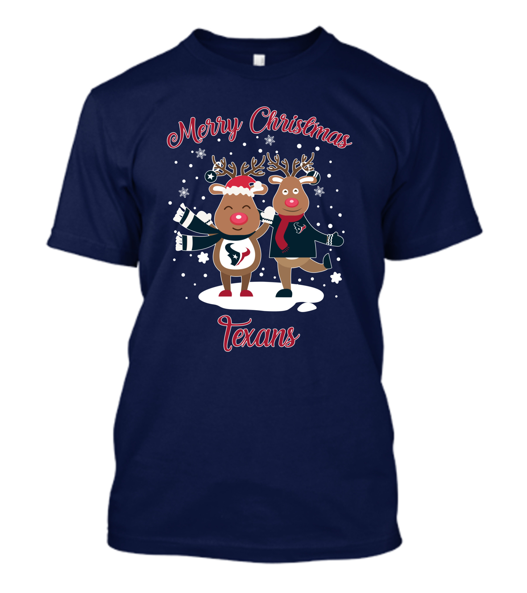 Merry Christmas Houston Texans Reindeer T-Shirt