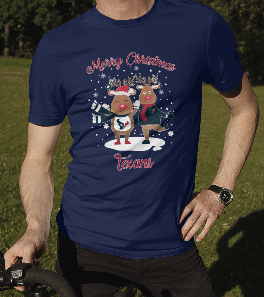 Merry Christmas Houston Texans Reindeer T-Shirt