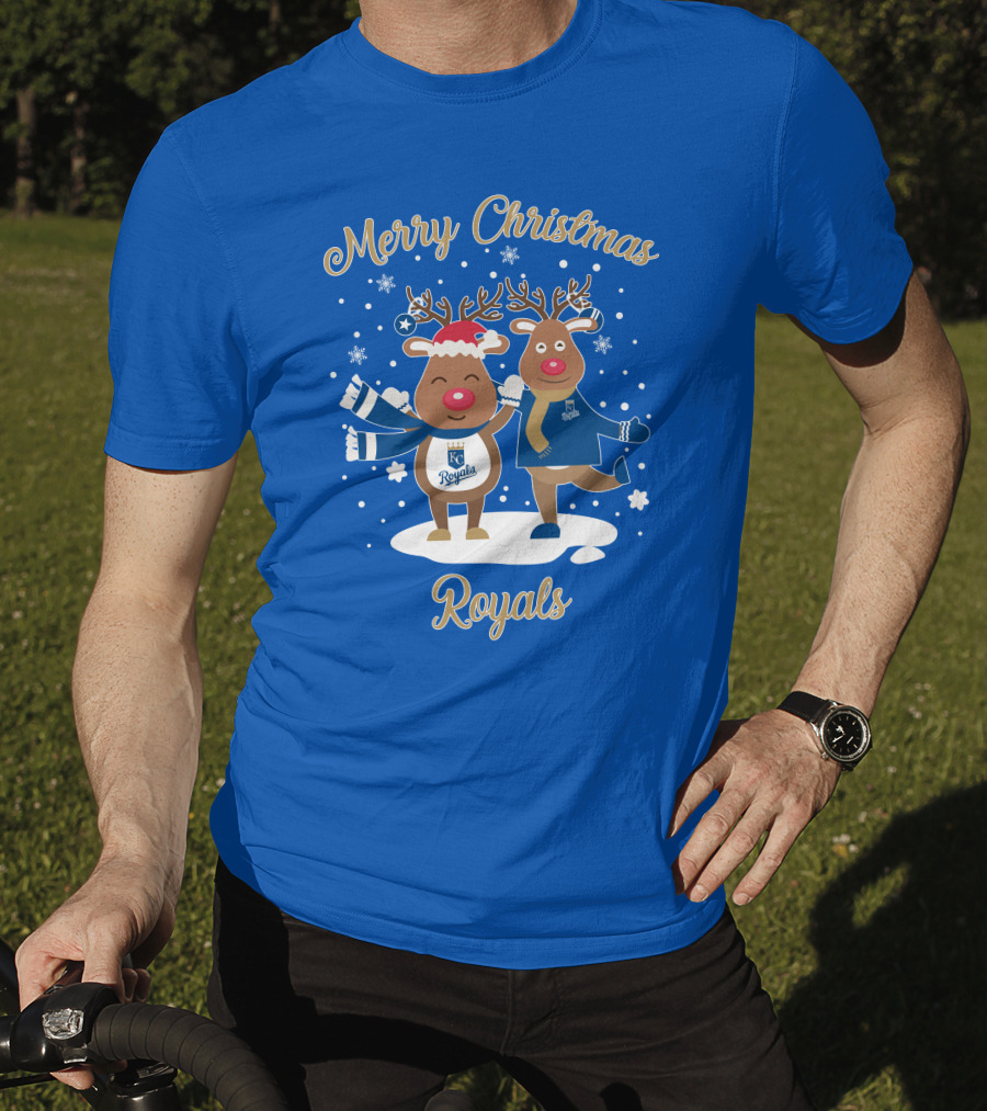 Merry Christmas Kansas City Royals Reindeer T-Shirt