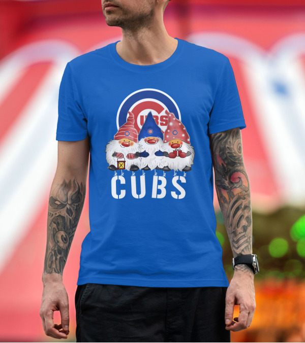 Premium T-Shirt: Chicago Cubs Merry Christmas Happy Holidays Festive Gnomes T-Shirt Chicago Cubs Merry Christmas Happy Holidays Festive Gnomes T-Shirt