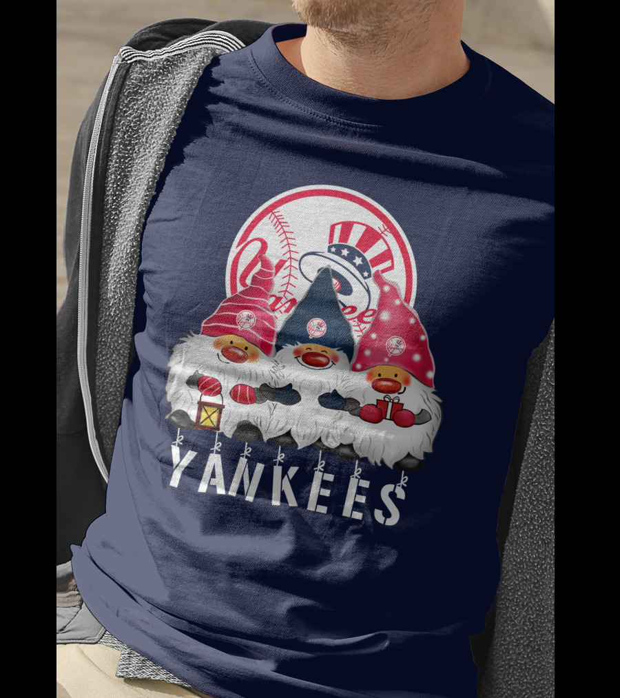 Yankees Merry Christmas Happy Holidays New York Yankees T-Shirt