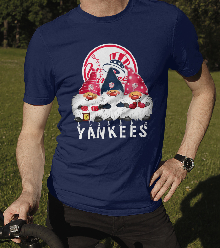 Yankees Merry Christmas Happy Holidays New York Yankees T-Shirt