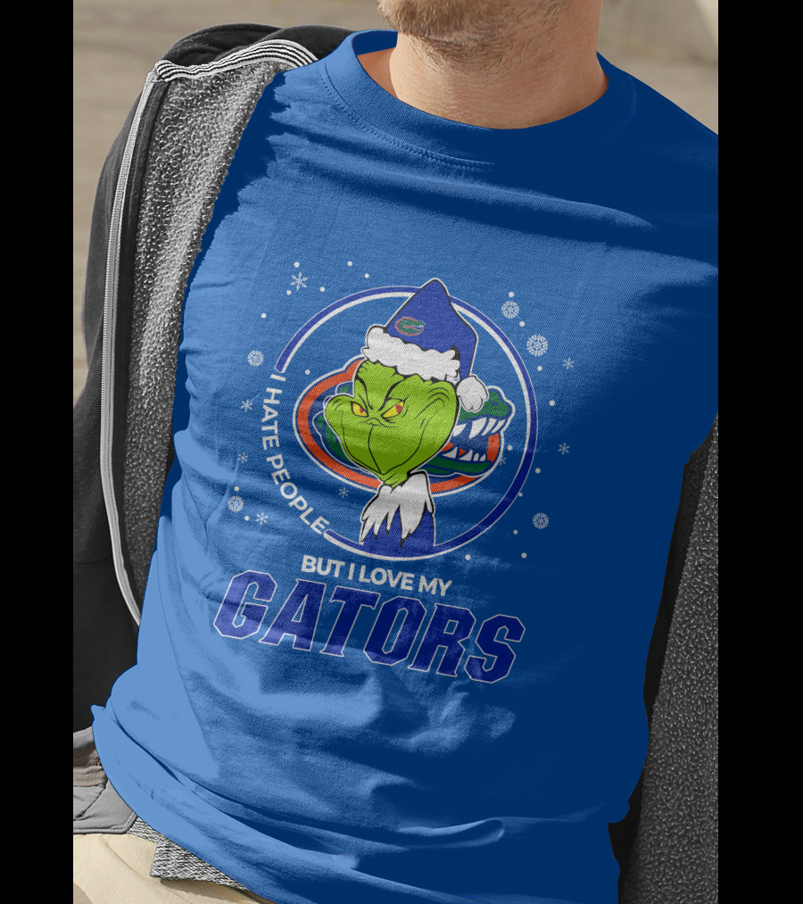 Grinch Santa I Hate People Love My Florida Gators T-Shirt