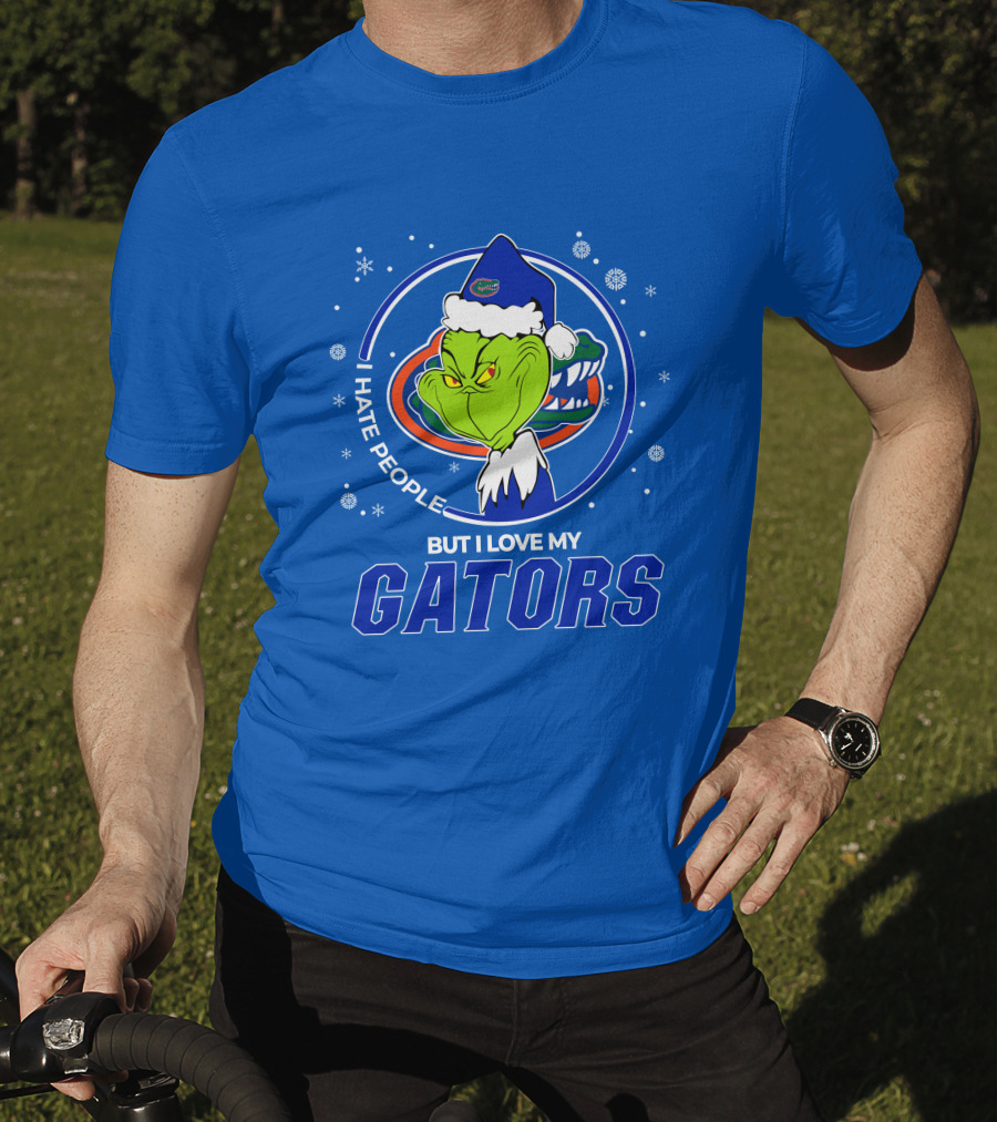 Grinch Santa I Hate People Love My Florida Gators T-Shirt