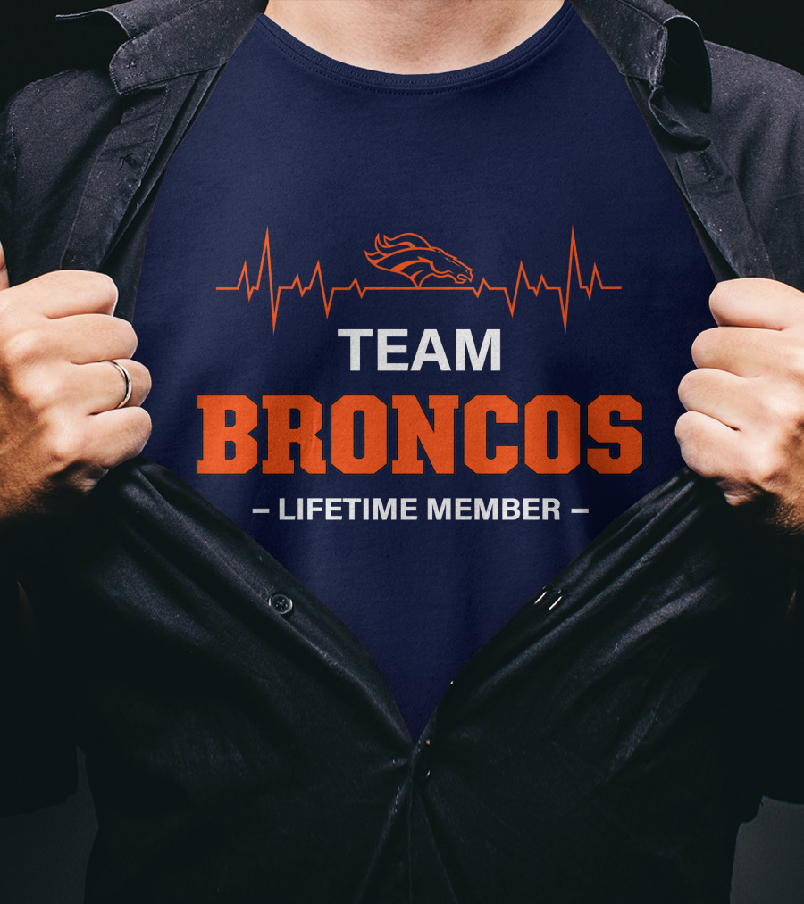 Team Broncos Lifetime Member T-Shirt