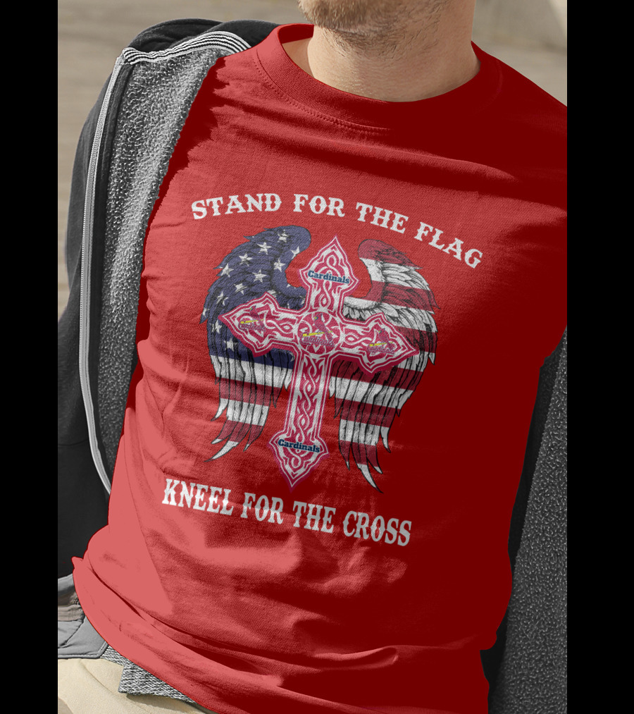 Stand For The Flag Kneel For The Cross St. Louis Cardinals T-Shirt