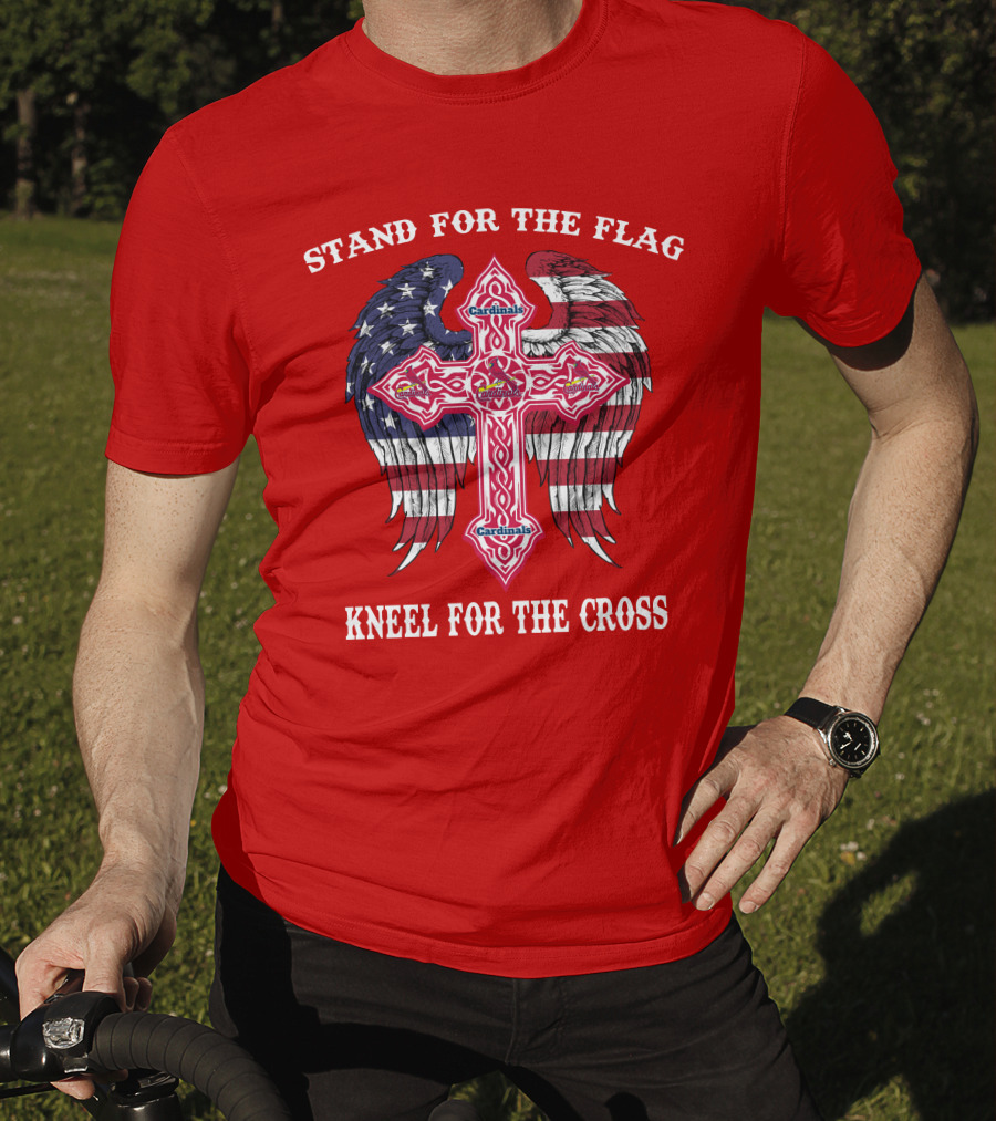 Stand For The Flag Kneel For The Cross St. Louis Cardinals T-Shirt