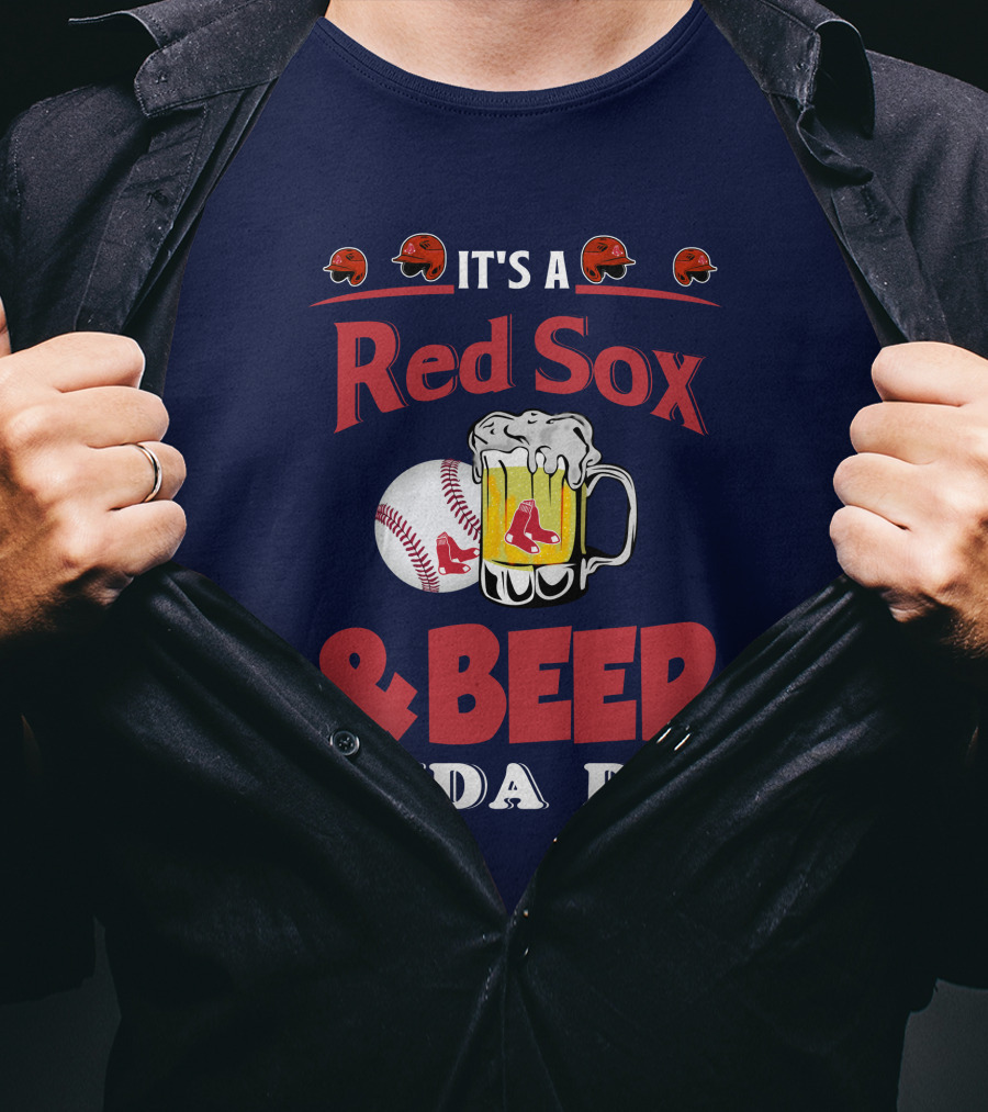 Boston Red Sox Beer Baseball Day T-Shirt