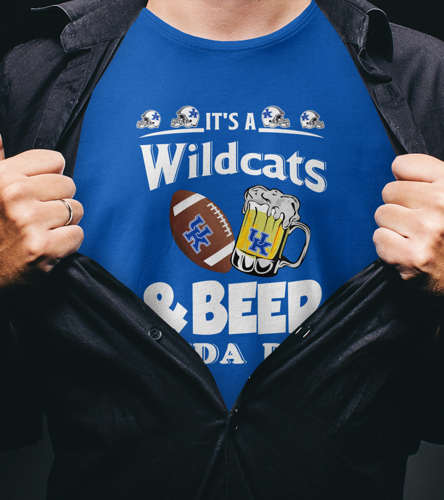 It's A Wildcats Football Beer Kinda Day T-Shirt