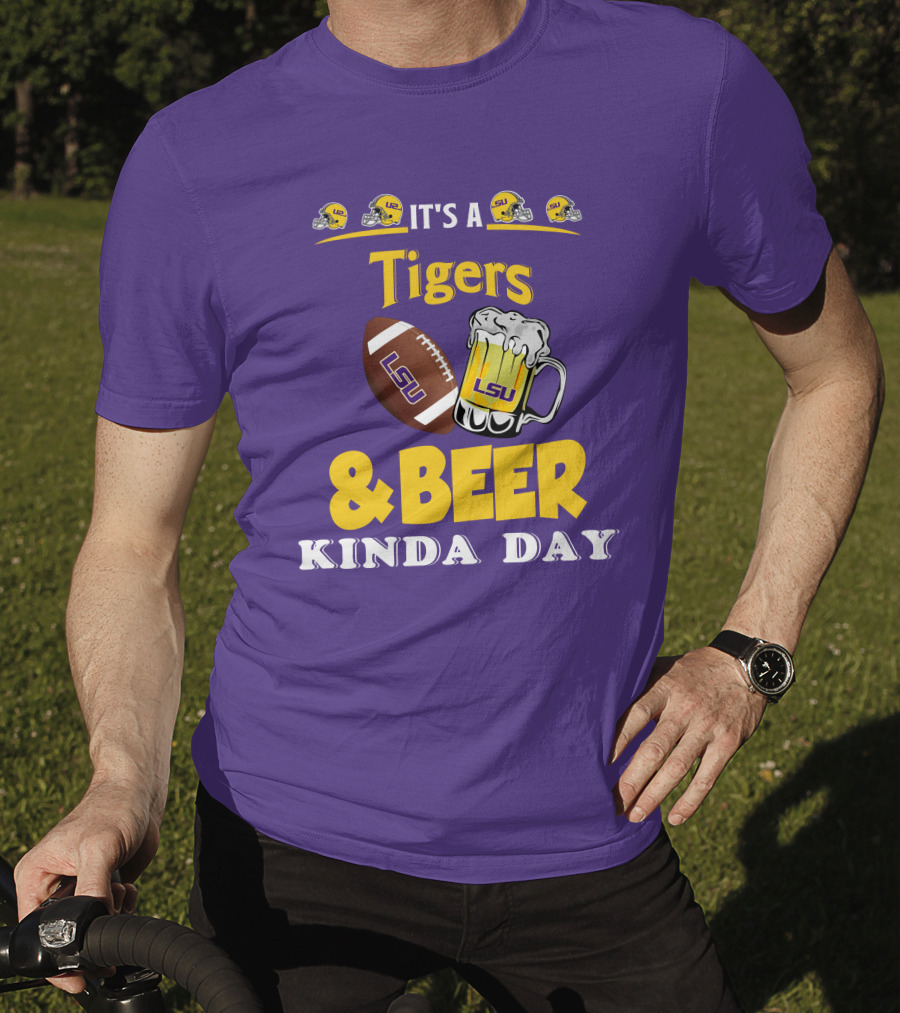 LSU Tigers Football And Beer Celebration Day T-Shirt