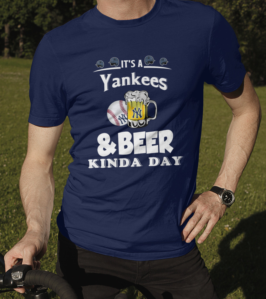 Yankees Baseball And Beer Fans Perfect Day T-Shirt
