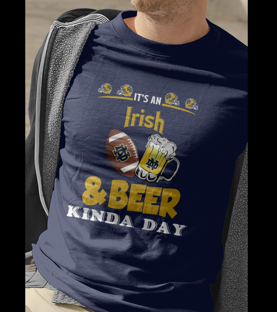 It's An Irish And Beer Kinda Day With Football Helmets And Mug T-Shirt