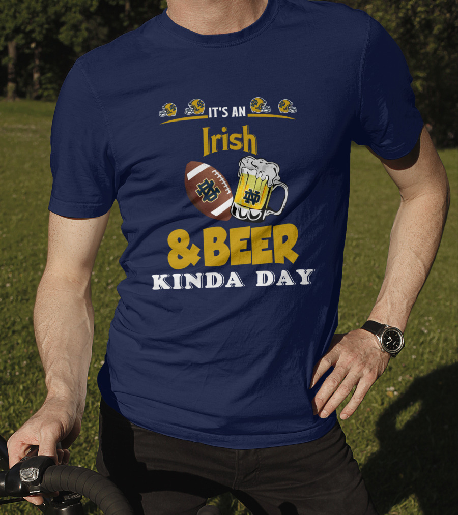 It's An Irish And Beer Kinda Day With Football Helmets And Mug T-Shirt