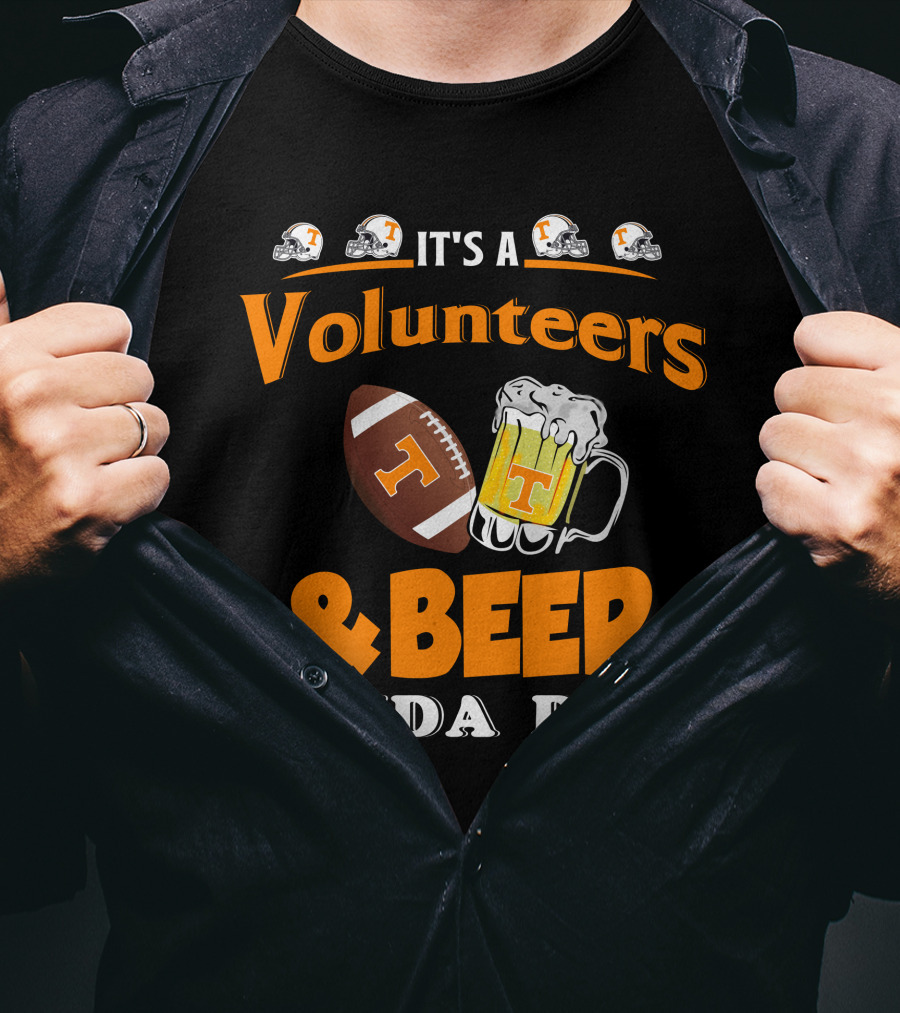 Tennessee Volunteers Football And Beer Day Celebrations T-Shirt