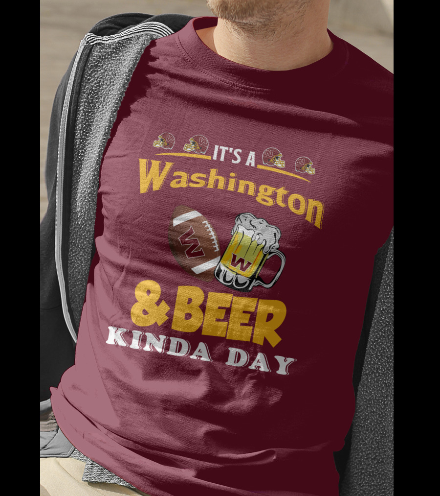 Washington Football And Beer Celebration Day T-Shirt