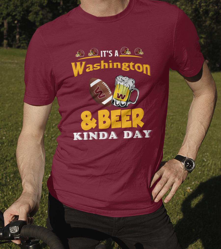Washington Football And Beer Celebration Day T-Shirt