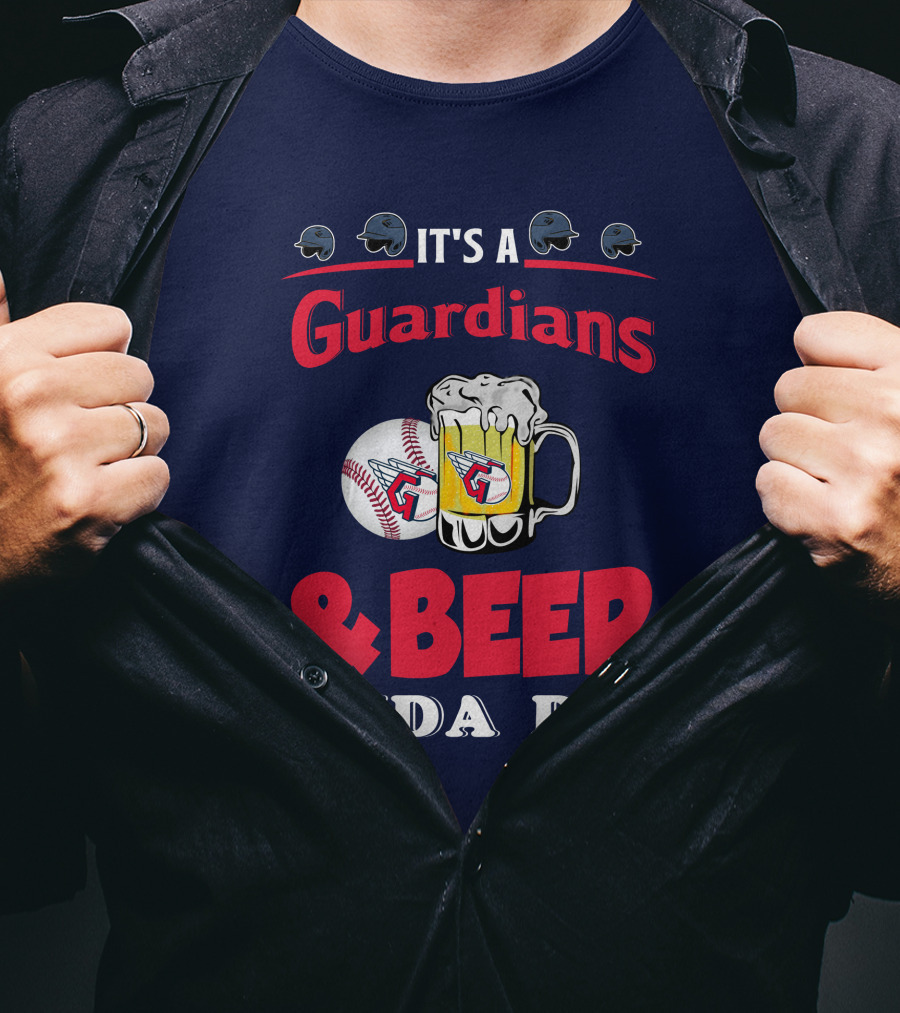 It's A Cleveland Guardians And Beer Kinda Day Baseball Mug T-Shirt