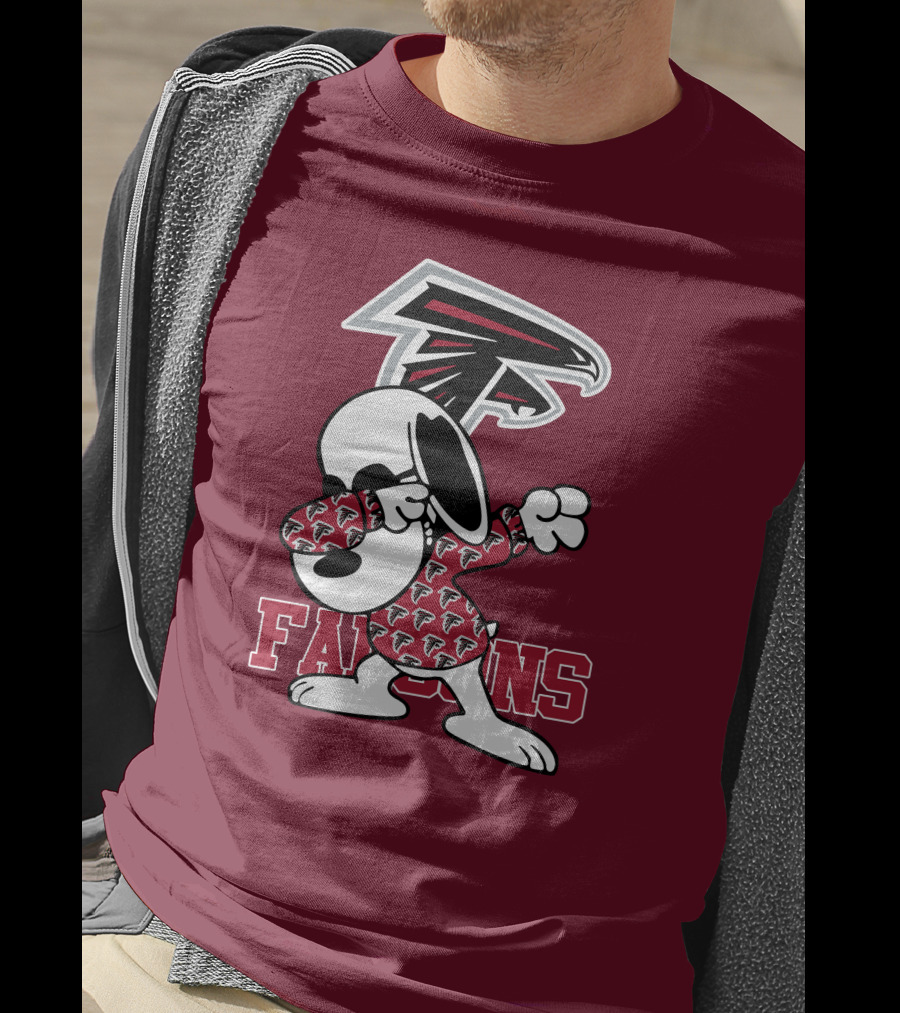 Atlanta Falcons Snoopy Dabbing T-Shirt