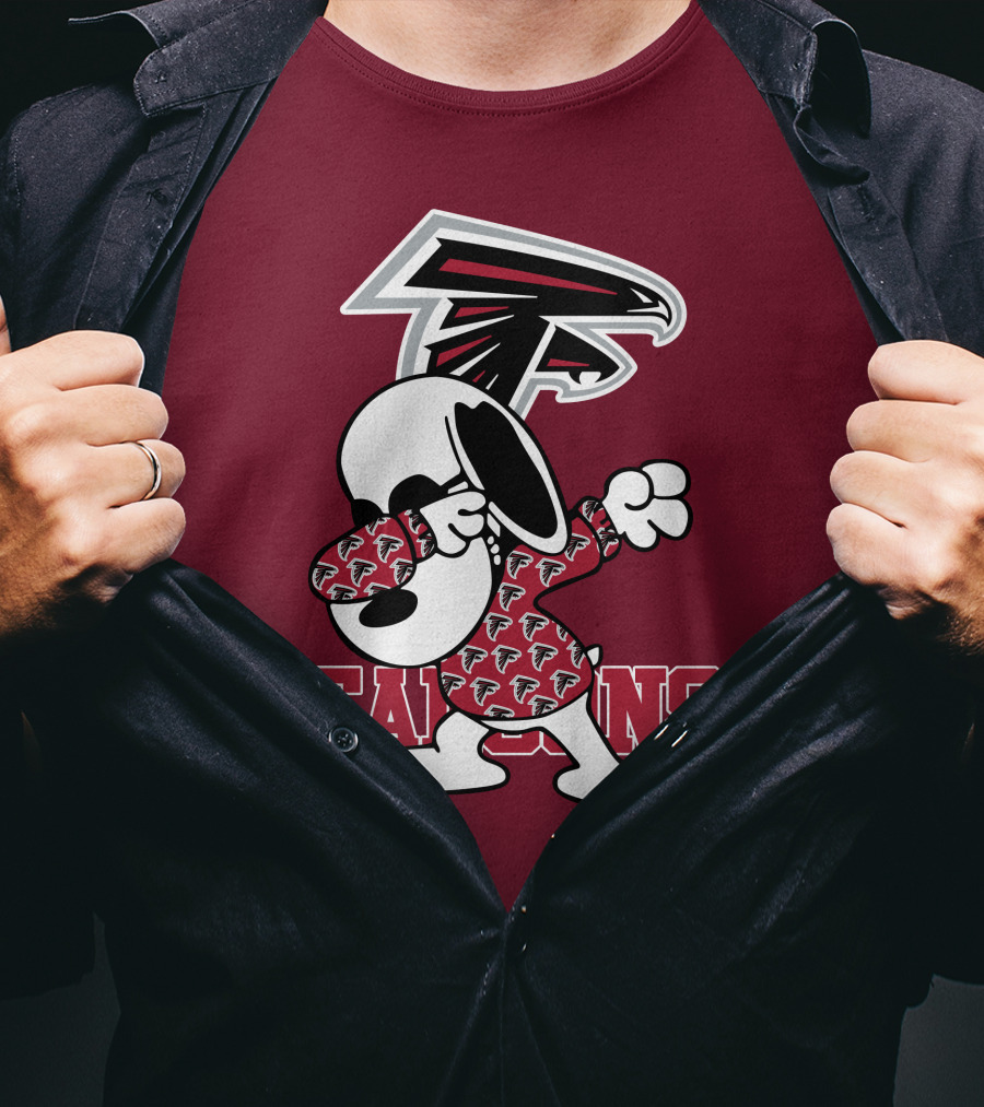 Atlanta Falcons Snoopy Dabbing T-Shirt