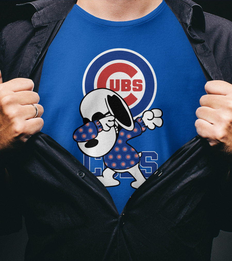 Chicago Cubs Snoopy Dabbing T-Shirt