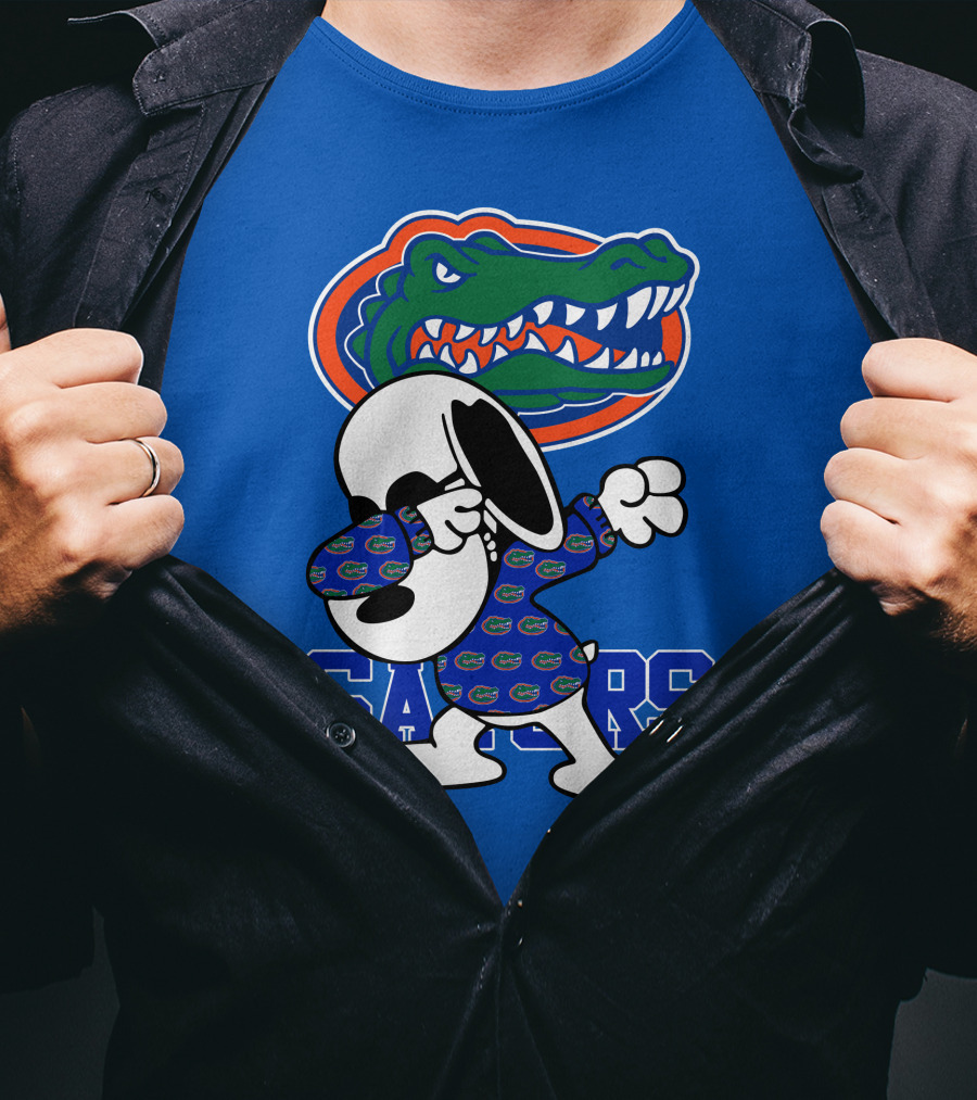 Florida Gators Snoopy Dabbing Alligator T-Shirt