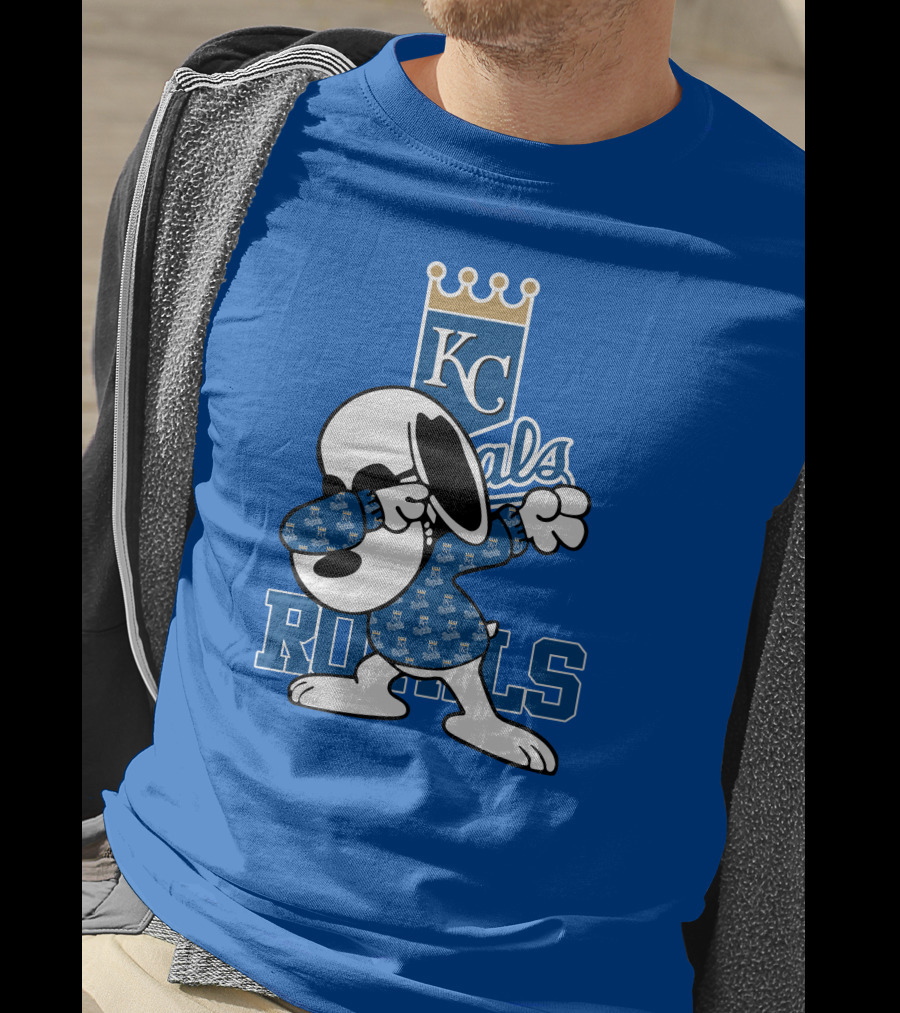 KC Royals Snoopy Dabbing Royals T-Shirt