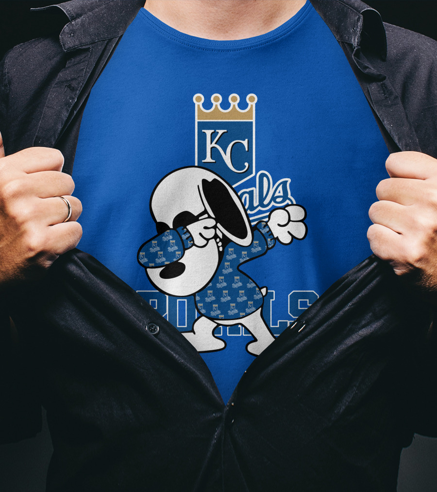 KC Royals Snoopy Dabbing Royals T-Shirt
