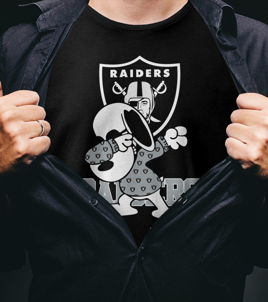 Las Vegas Raiders Snoopy Dabbing Raiders T-Shirt