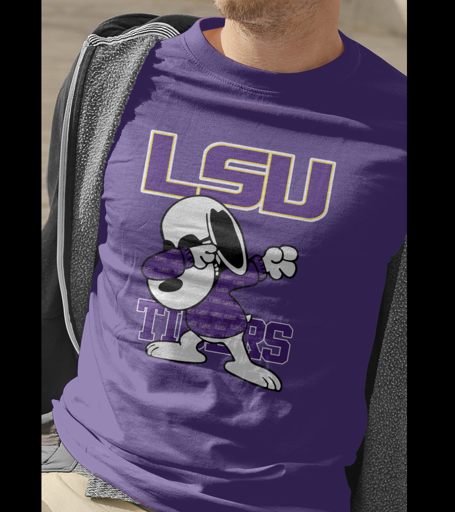 LSU Tigers Snoopy Dabbing T-Shirt