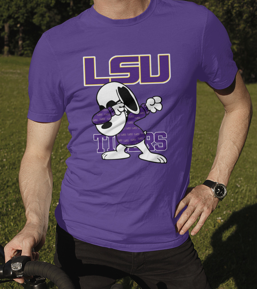LSU Tigers Snoopy Dabbing T-Shirt