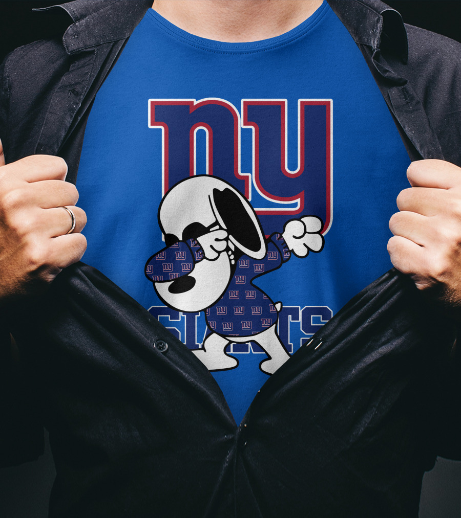New York Giants Snoopy Dabbing Ny Giants T-Shirt