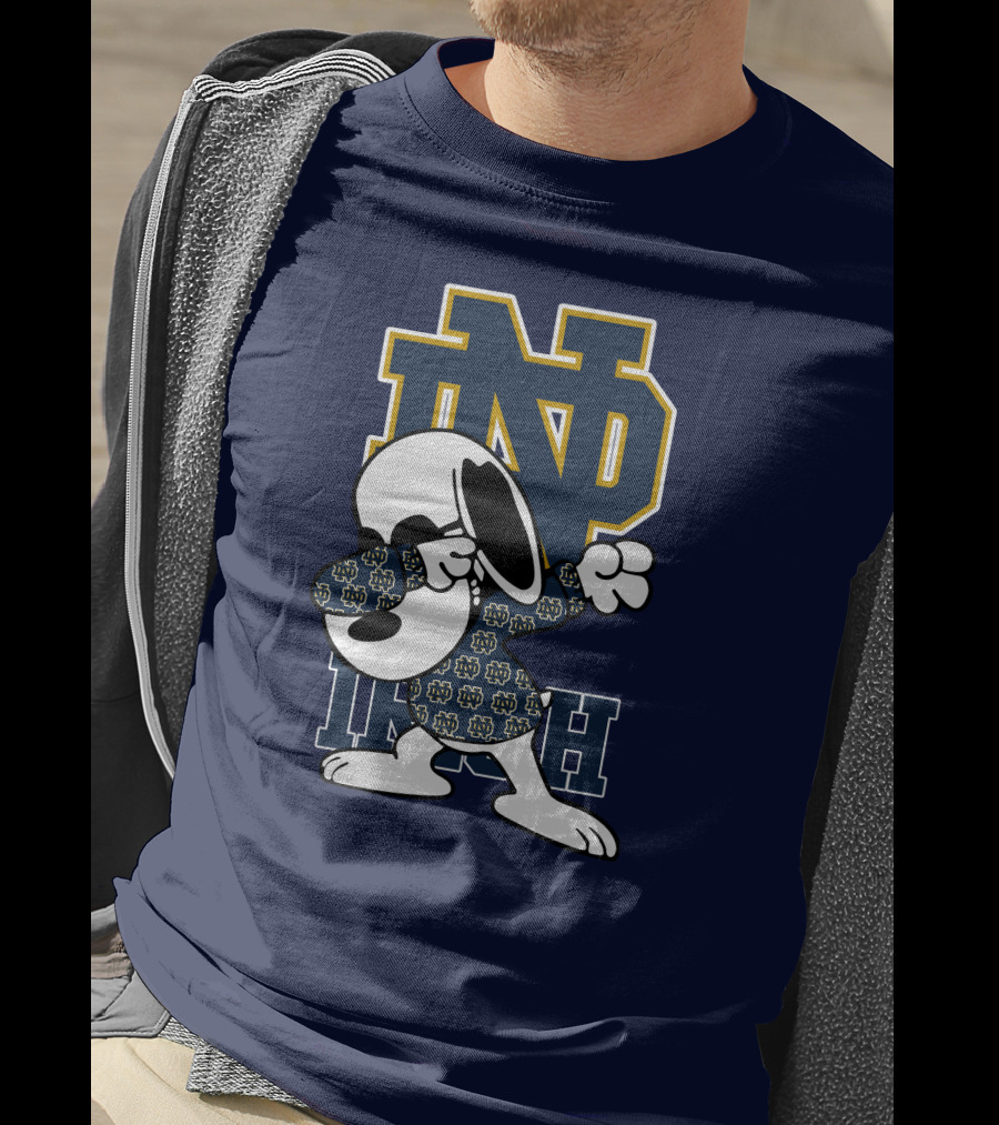 ND Irish Snoopy Dabbing Notre Dame Fighting Irish T-Shirt