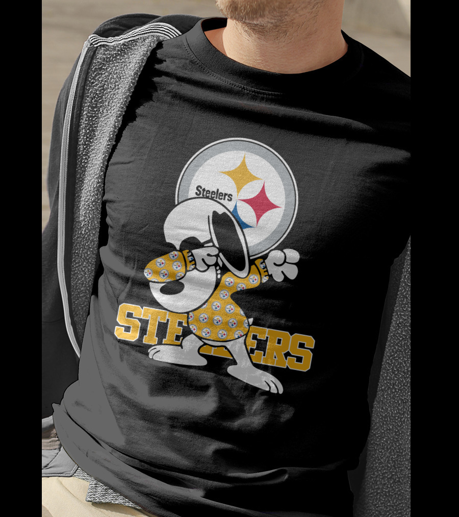 Pittsburgh Steelers Snoopy Dabbing Fan T-Shirt