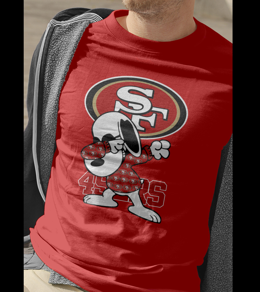 San Francisco 49ers Snoopy Dabbing SF T-Shirt