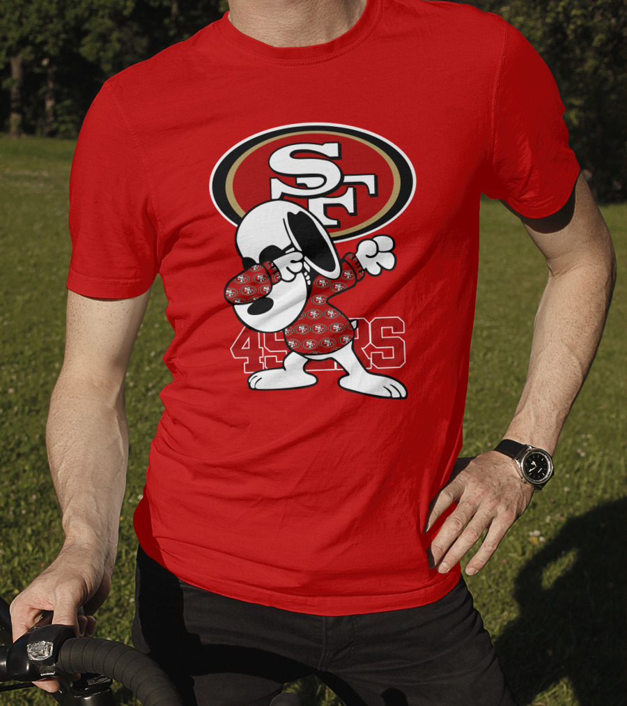 San Francisco 49ers Snoopy Dabbing SF T-Shirt