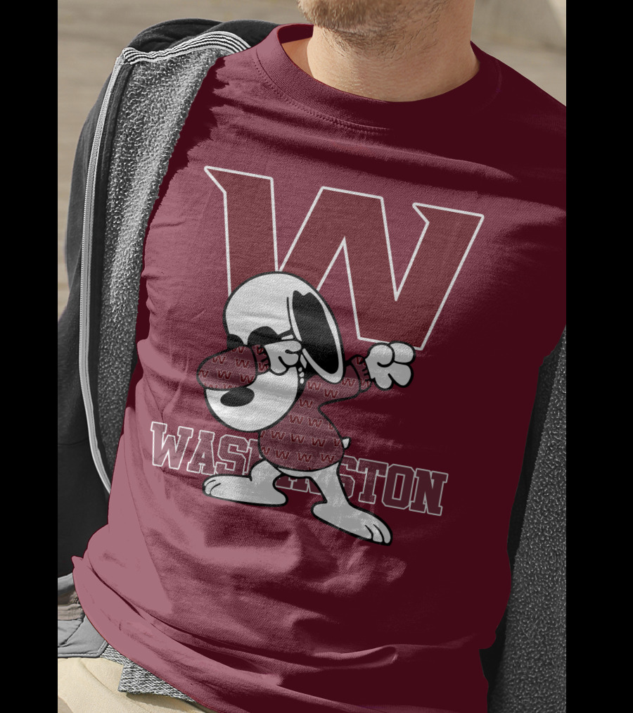 Washington Snoopy Dabbing With W T-Shirt
