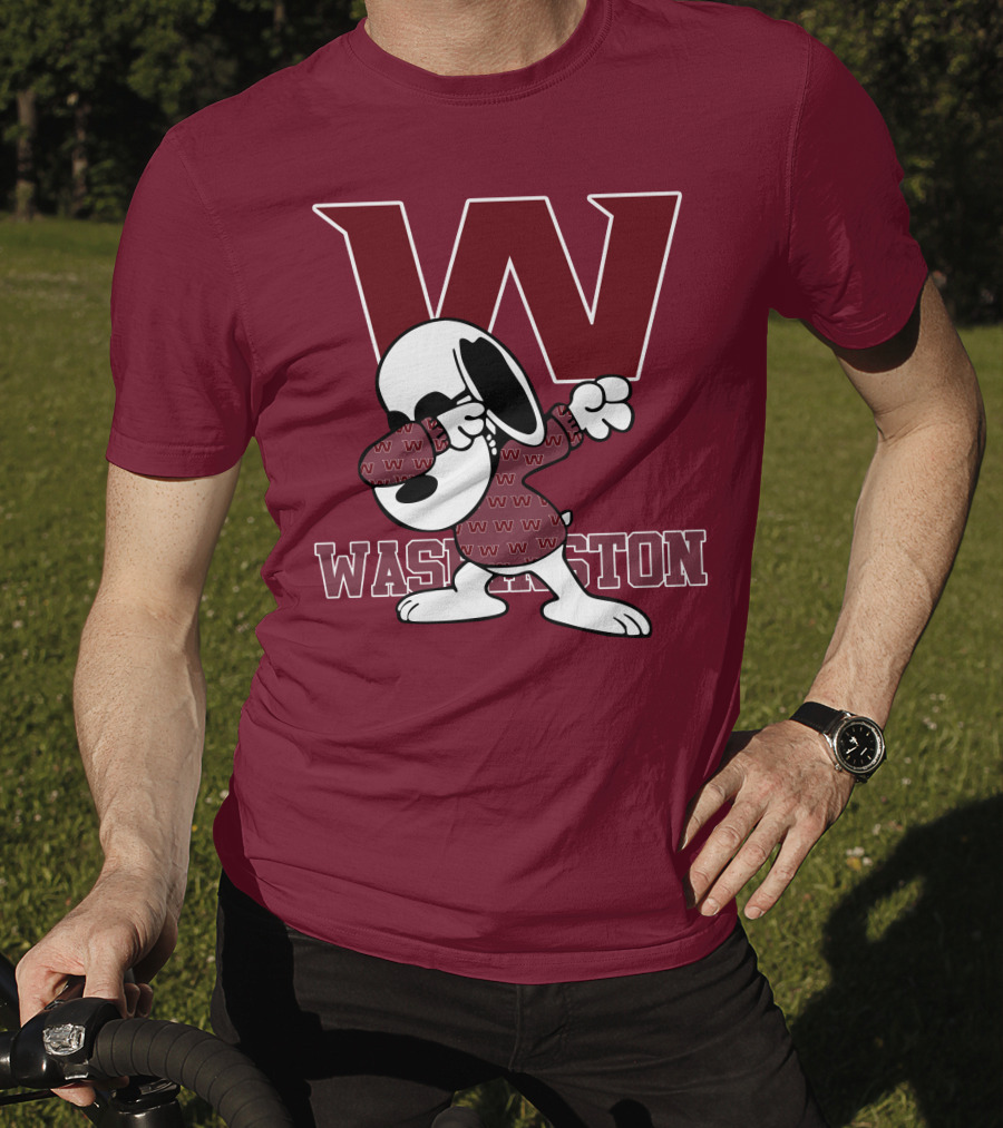 Washington Snoopy Dabbing With W T-Shirt