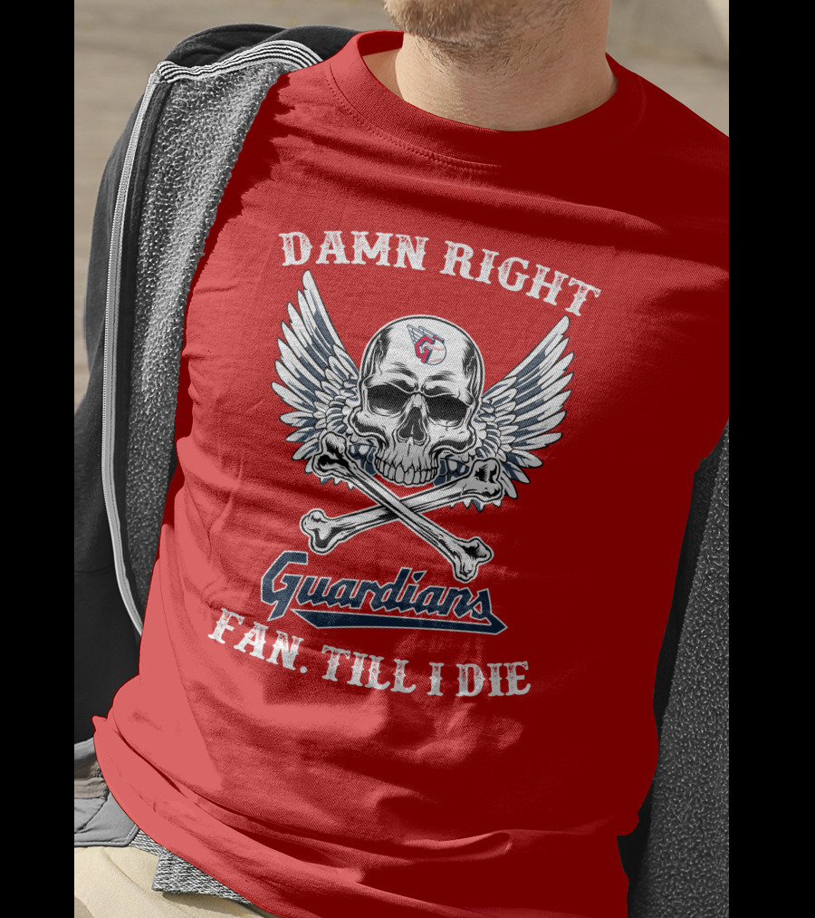 Damn Right Guardians Fan Till I Die Skull Wings T-Shirt