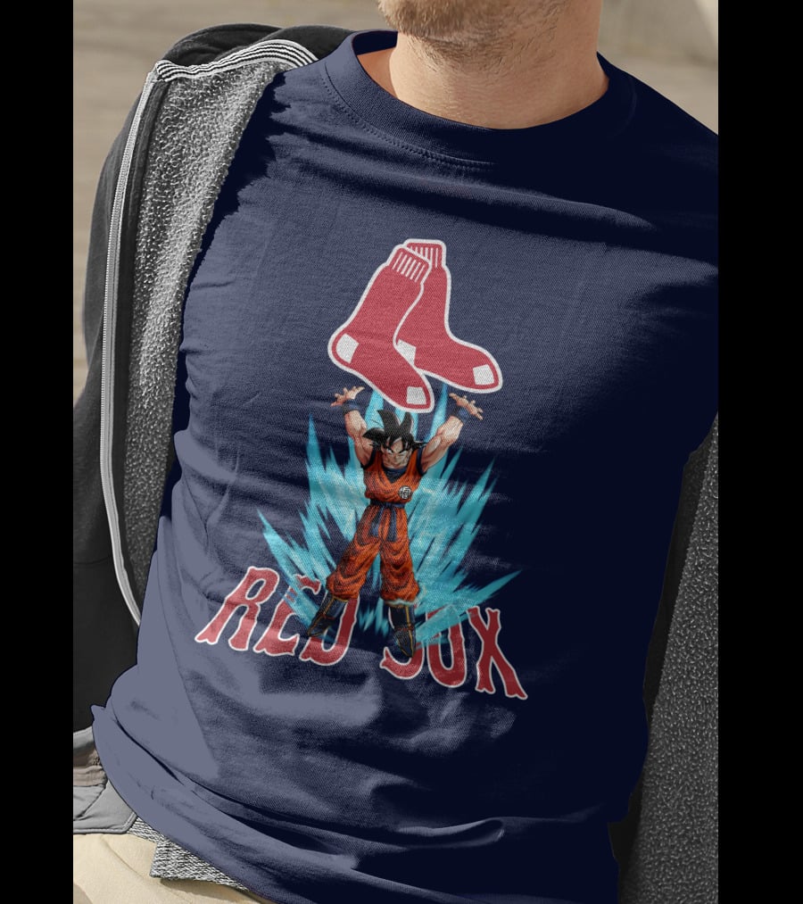 Boston Red Sox Goku Super Saiyan Transformation Socks T-Shirt