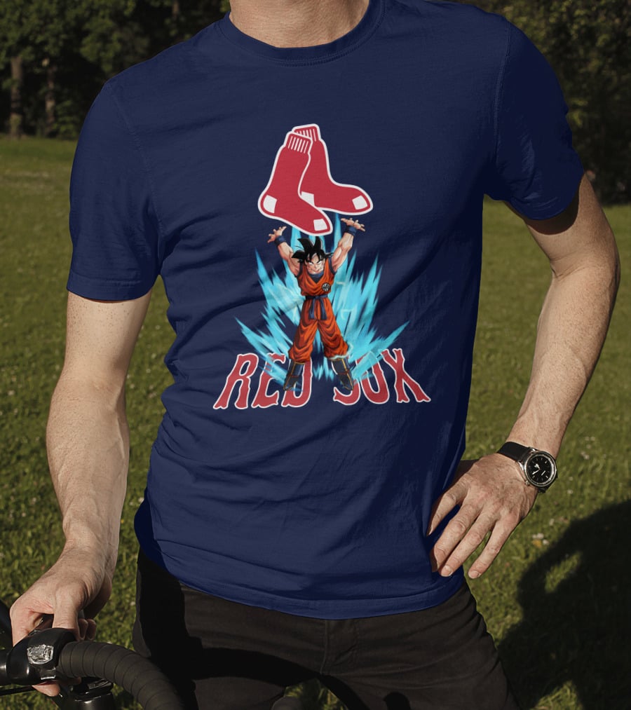 Boston Red Sox Goku Super Saiyan Transformation Socks T-Shirt