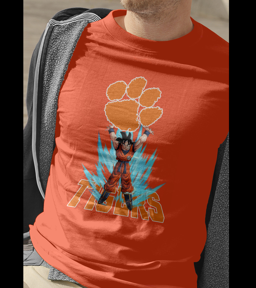 Clemson Tigers Super Saiyan Songoku Power Up T-Shirt
