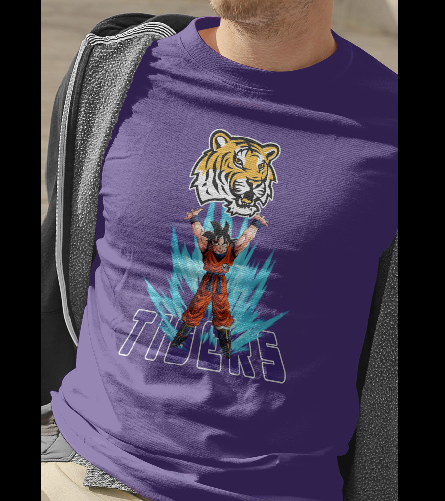 Lsu Tigers Super Saiyan Goku Power Up T-Shirt