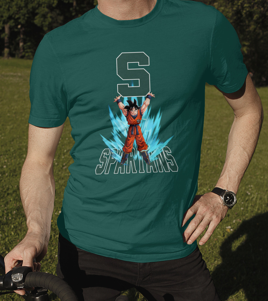Michigan State Spartans Super Saiyan Goku Energy Burst T-Shirt