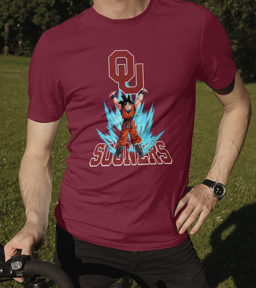 Oklahoma Sooners Ou Songoku Super Saiyan Energy Burst T-Shirt