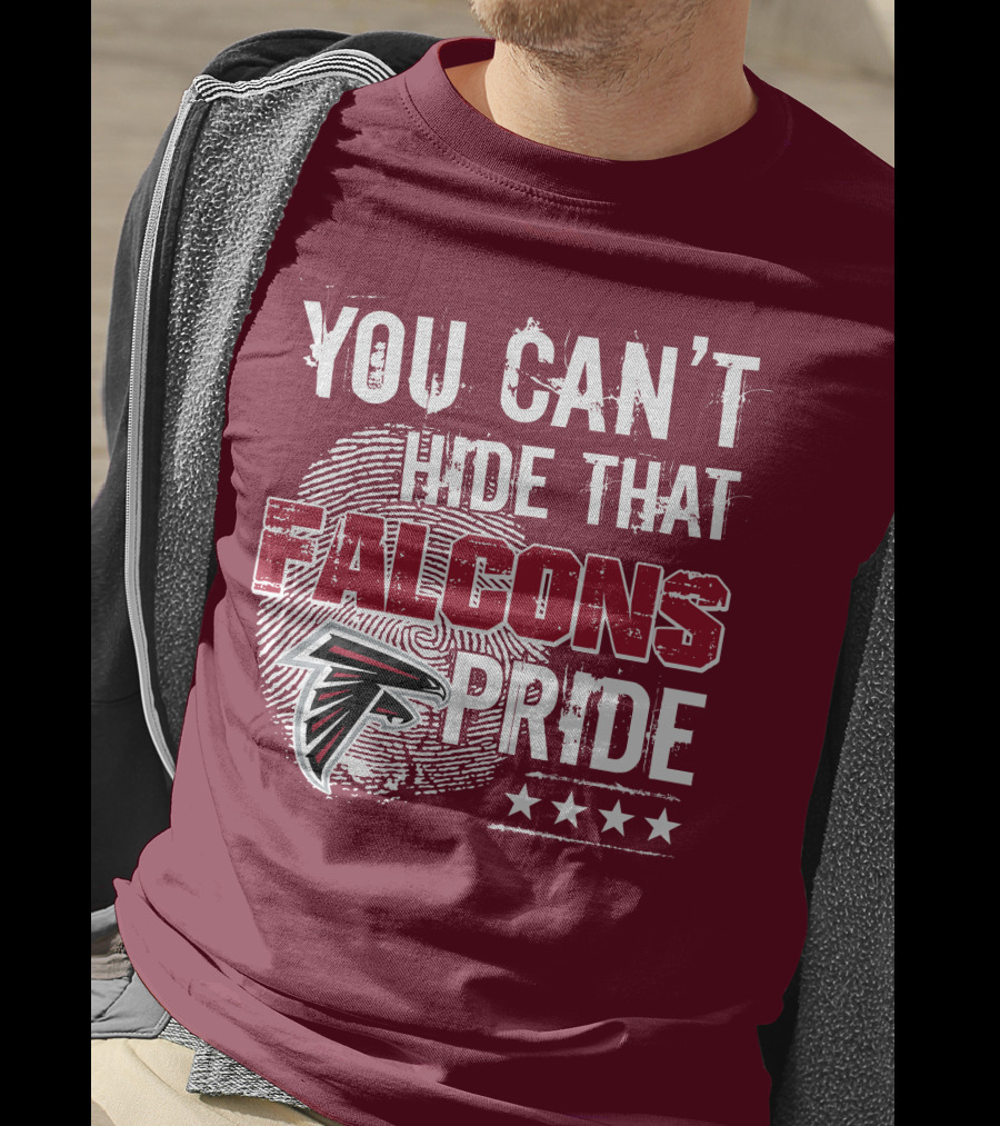 You Can't Hide That Falcons Pride With Atlanta Logo And Stars T-Shirt