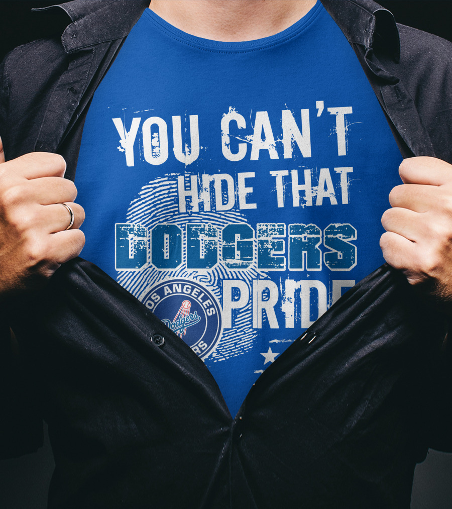 You Can't Hide That Los Angeles Dodgers Pride With Stars T-Shirt