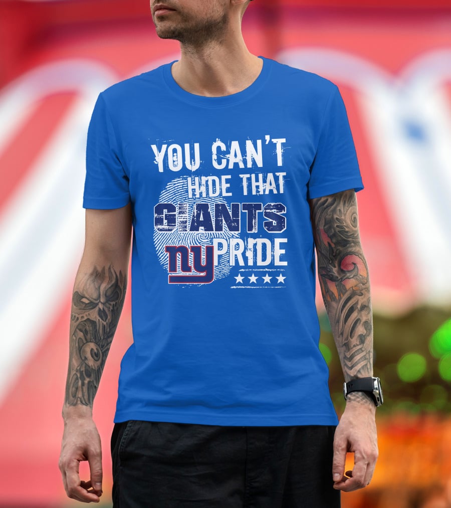You Can't Hide That New York Giants Pride Ny Logo Stars T-Shirt