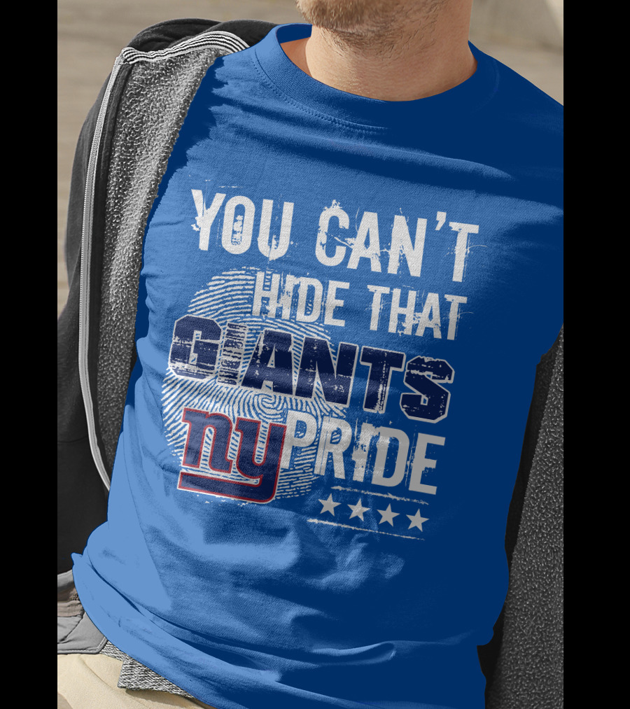 You Can't Hide That New York Giants Pride Ny Logo Stars T-Shirt